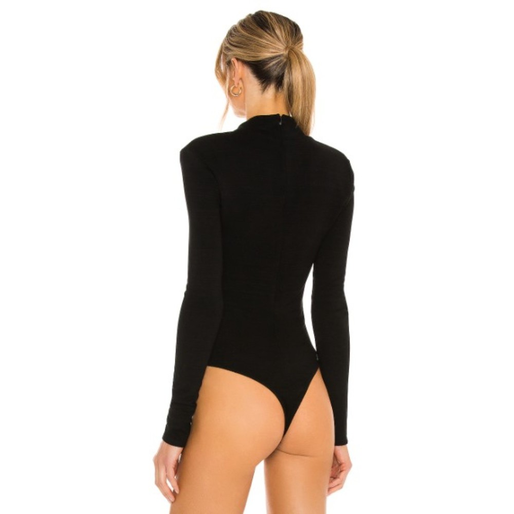 Michael Costello x REVOLVE Evelyn Bodysuit Women's Black Cutout Size Medium NEW - Picture 5 of 11